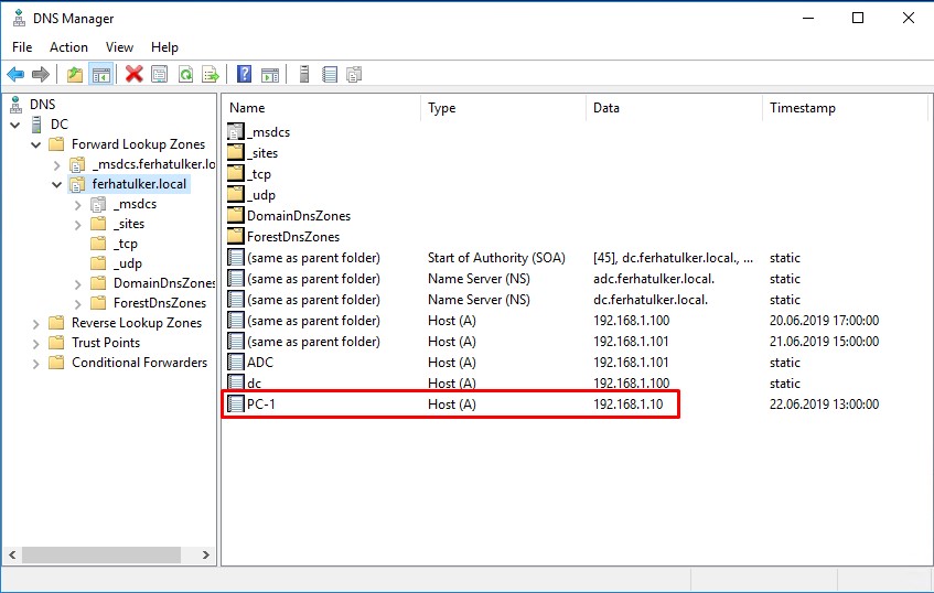 Windows 10 Client Bilgisayarın Domaine Dahil Edilmesi