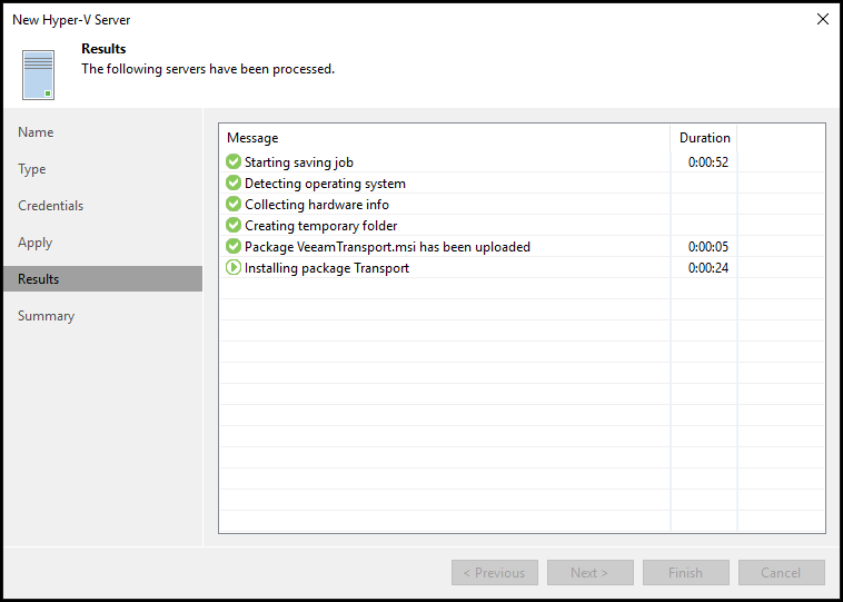 Veeam Backup & Replication v9.5 Update 4 (Hyper-V Server) Host Ekleme