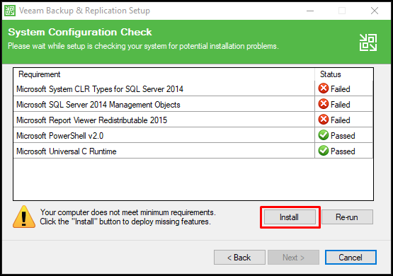 Veeam Backup & Replication v9.5 Kurulumu