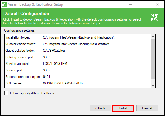 Veeam Backup & Replication v9.5 Kurulumu
