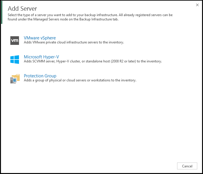 Veeam Backup & Replication v9.5 Update 4 (Hyper-V Server) Host Ekleme